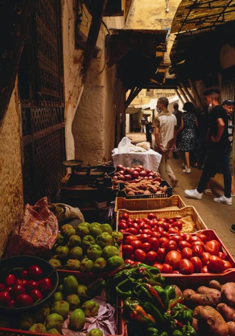traditional vegetables Market -4 Days from Tangier Itinerary- Tours in All Morocco