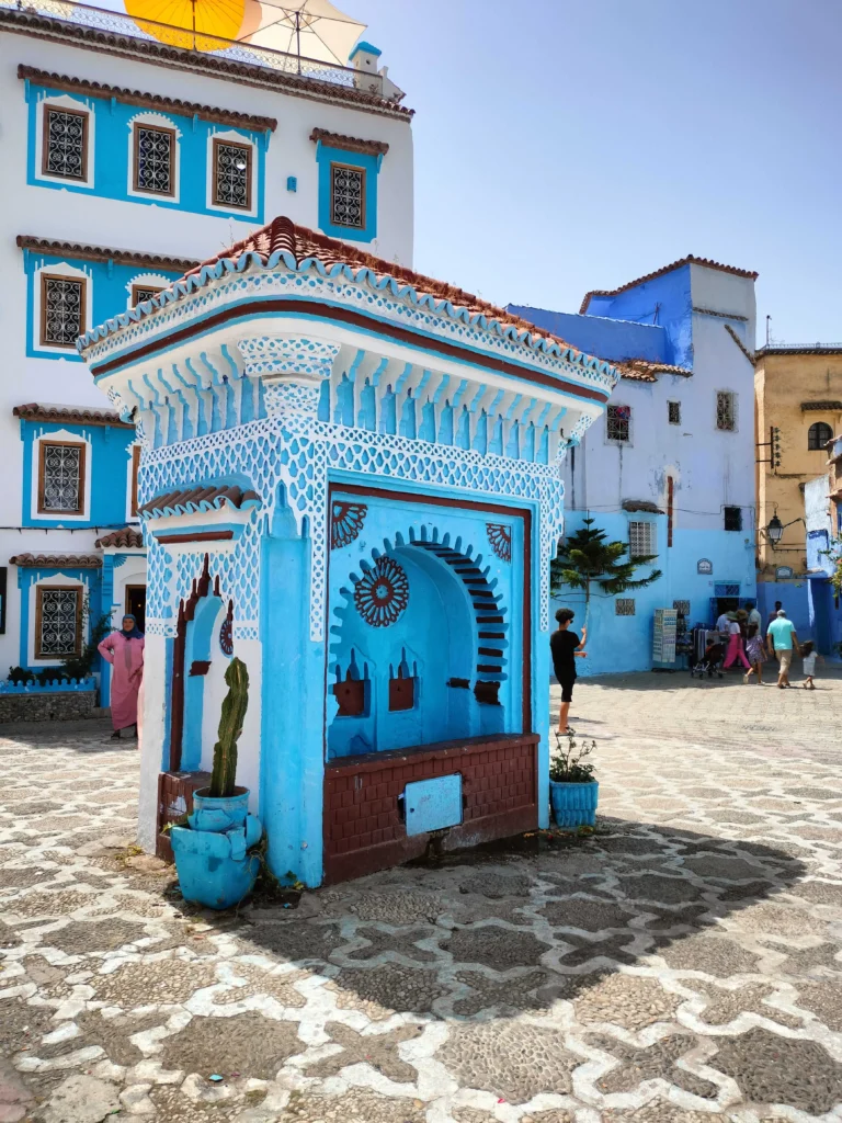 2-day Chefchaouen tour from Tangier- amazing yard in chefchaouen- Tours in All Morocco