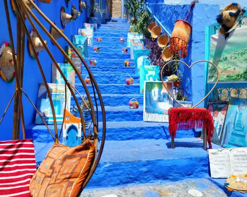 Narrow Alleys in Chefchaouen - Chefchaouen day trip-3 Days from Tangier Itinerary- Tours in All Morocco